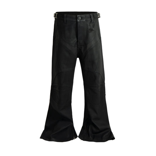 UNDEVELOPED WAXED FLARE BIKER DENIM - AVBL MRKT (1)