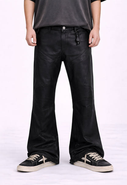 UNDEVELOPED WAXED FLARE BIKER DENIM - AVBL MRKT (2)