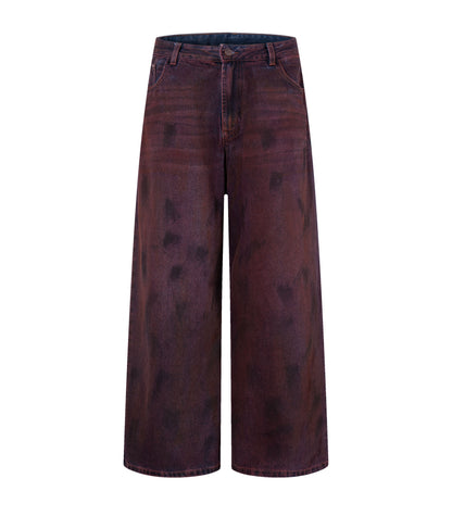 UNDEVELOPED WIDEBOY BURGANDY DENIM - AVBL MRKT (1)