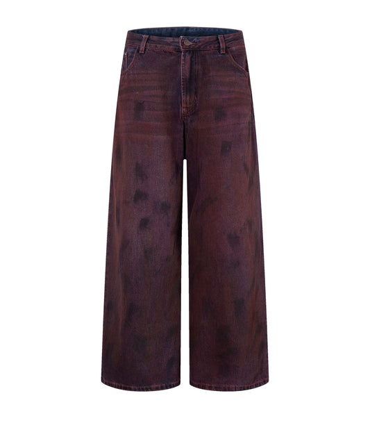 UNDEVELOPED WIDEBOY BURGANDY DENIM - AVBL MRKT (1)