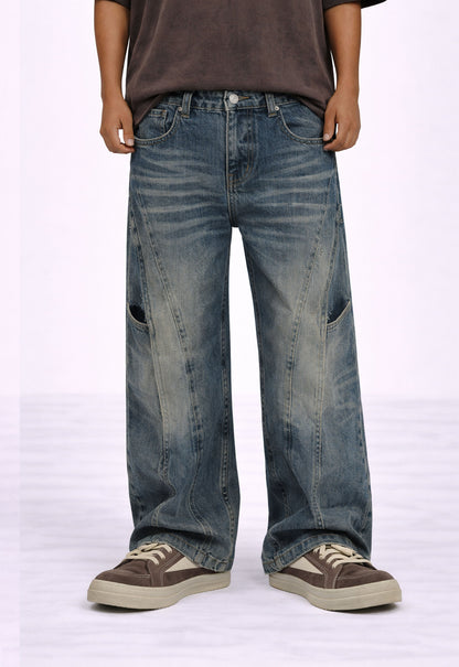 UNDEVELOPED WIDEBOY CONTRAST PANEL DENIM - AVBL MRKT (2)