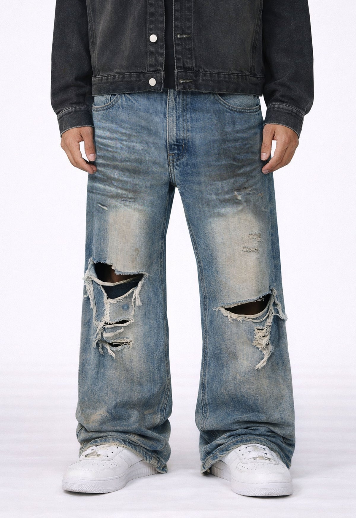 UNDEVELOPED WIDEBOY DESTROYED DENIM - AVBL MRKT (2)