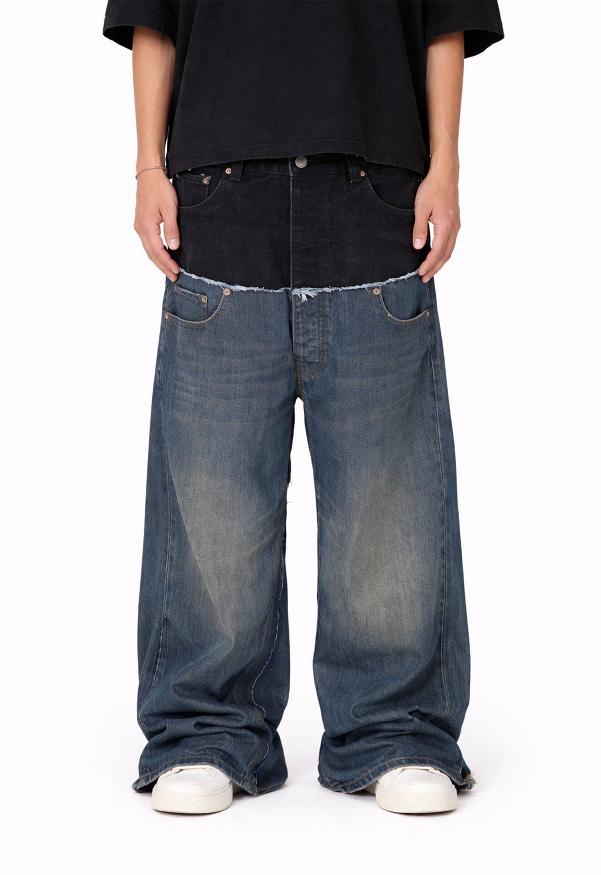UNDEVELOPED WIDEBOY MIDNIGHT DOUBLE DENIM - AVBL MRKT (2)