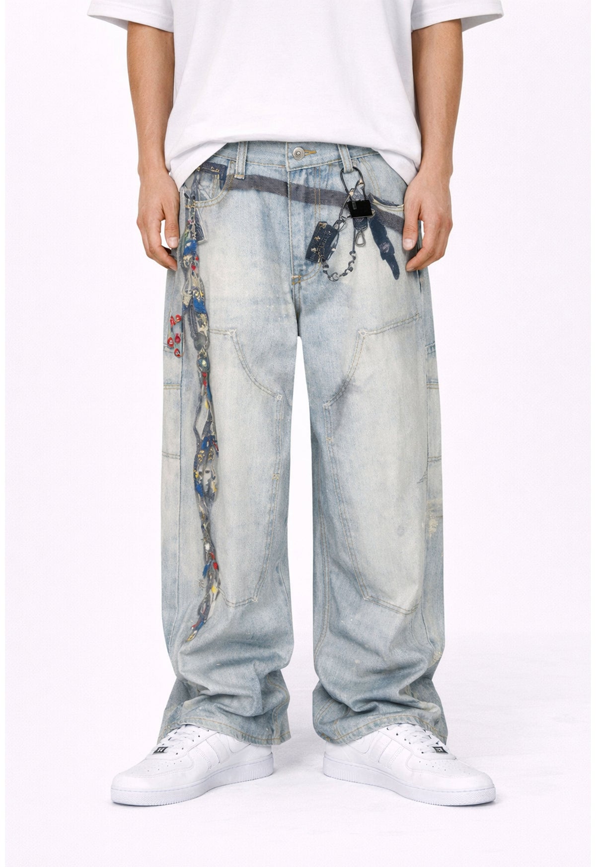 UNDEVELOPED WIDEBOY PADLOCK DENIM - AVBL MRKT (2)
