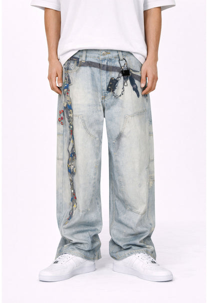 UNDEVELOPED WIDEBOY PADLOCK DENIM - AVBL MRKT (2)