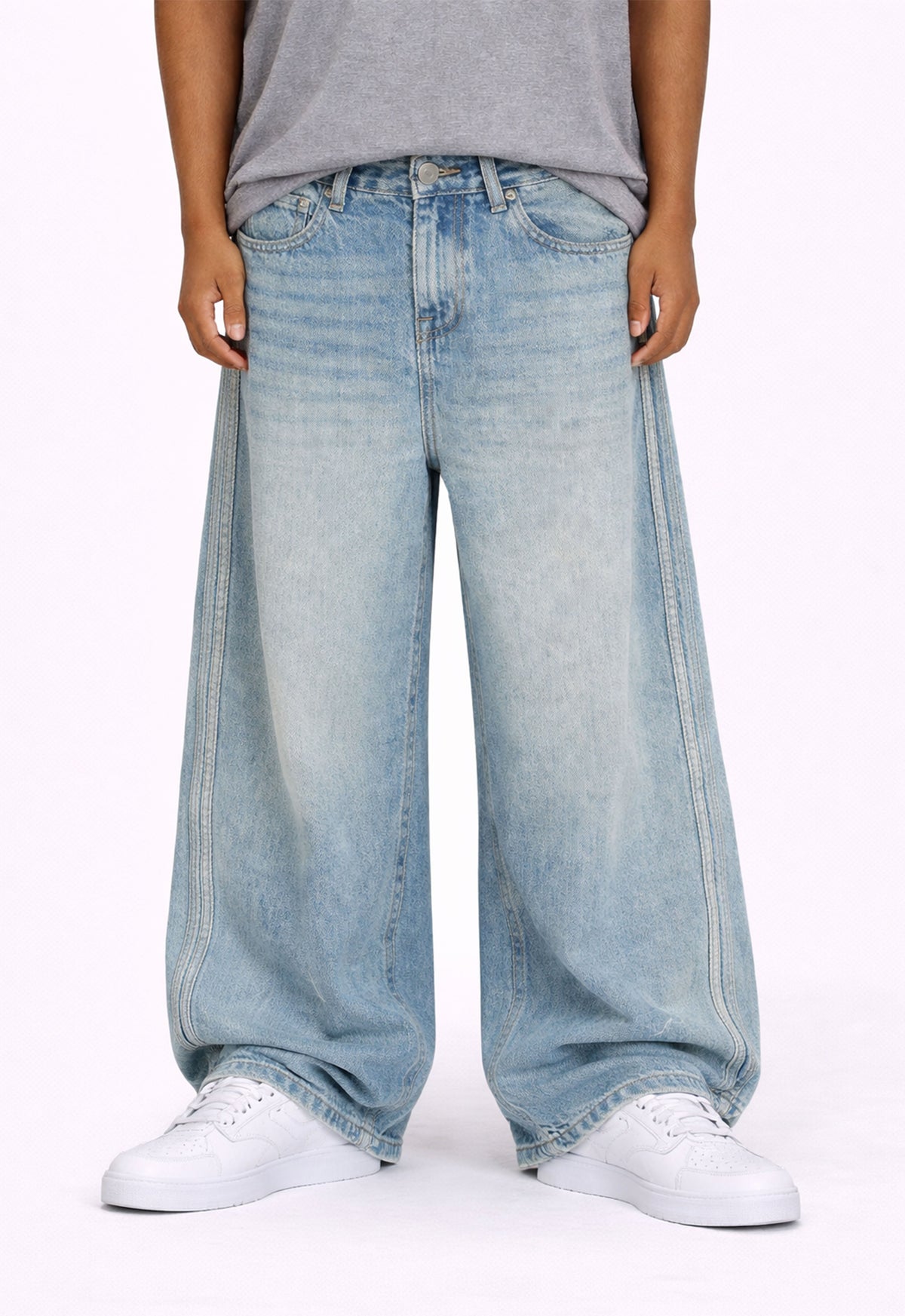 UNDEVELOPED WIDEBOY STRIPED DENIM - AVBL MRKT (2)