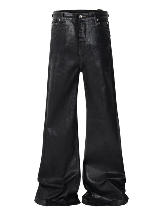 UNDEVELOPED WIDEBOY WAXED FLARE DENIM - AVBL MRKT (1)