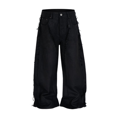 UNDEVELOPED WIDEBOY WAXED FRAY DENIM - AVBL MRKT (1)