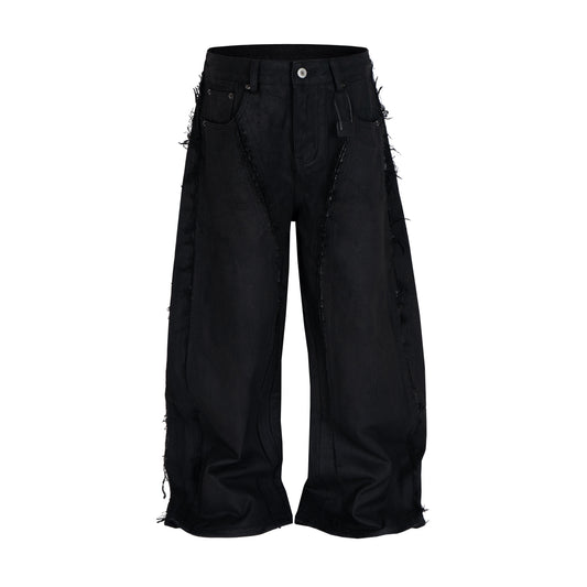 UNDEVELOPED WIDEBOY WAXED FRAY DENIM - AVBL MRKT (1)
