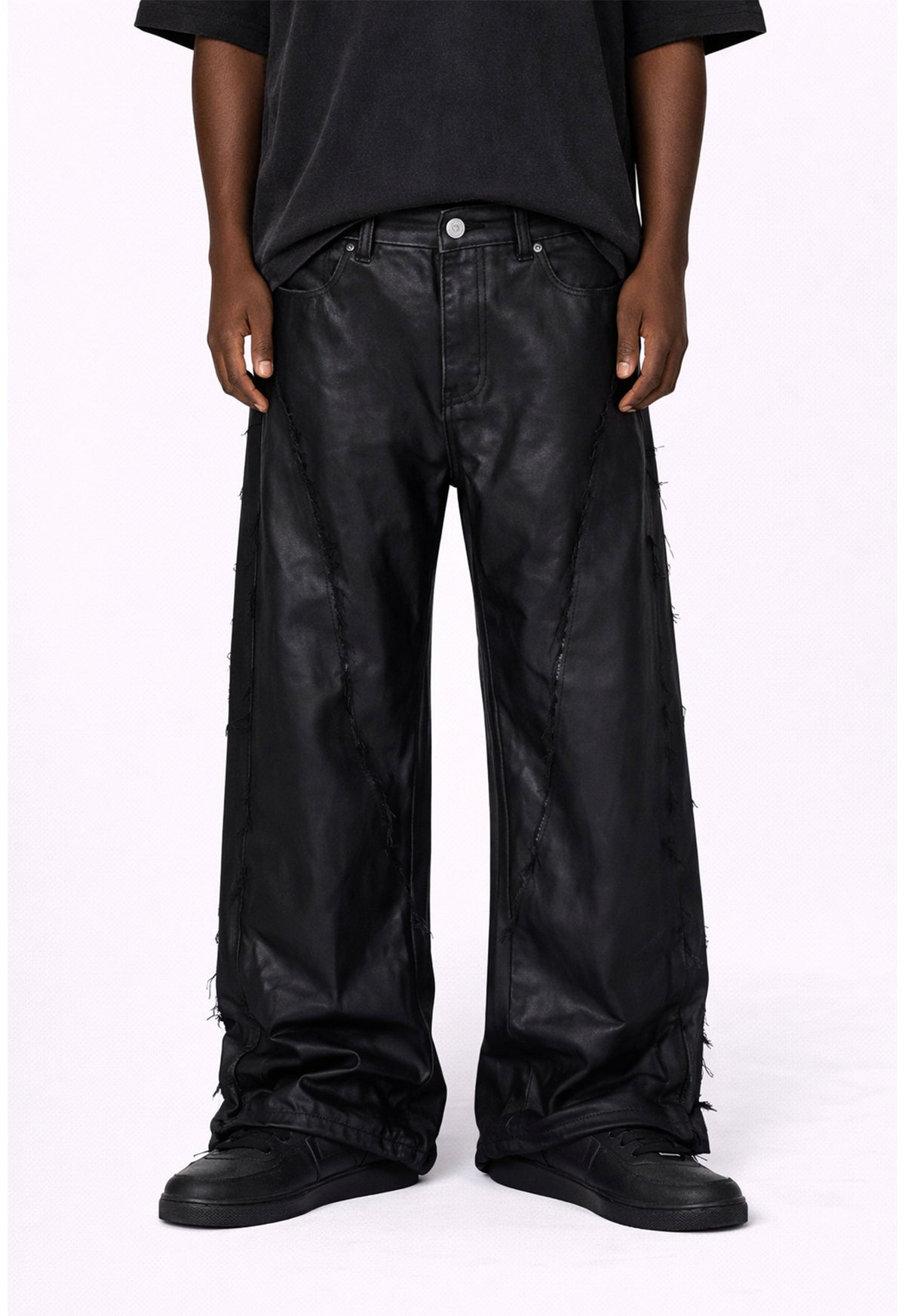 UNDEVELOPED WIDEBOY WAXED FRAY DENIM - AVBL MRKT (2)