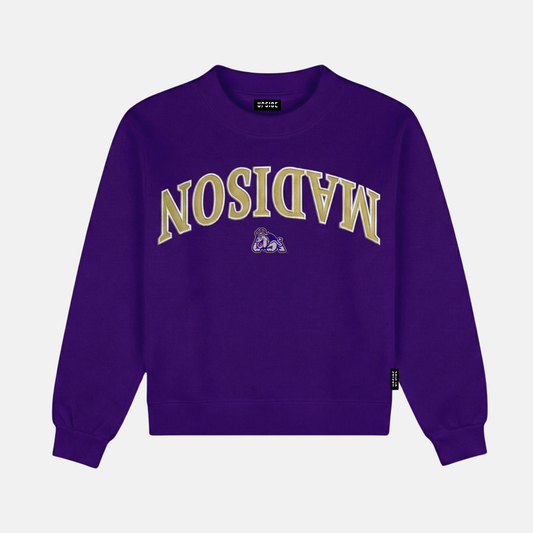 UPSIDE JMU Varsity Crewneck - AVBL MRKT (1)