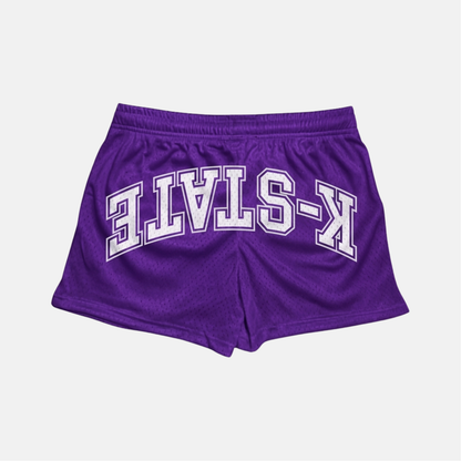 UPSIDE Kansas State Mesh Shorts | Women - AVBL MRKT (1)