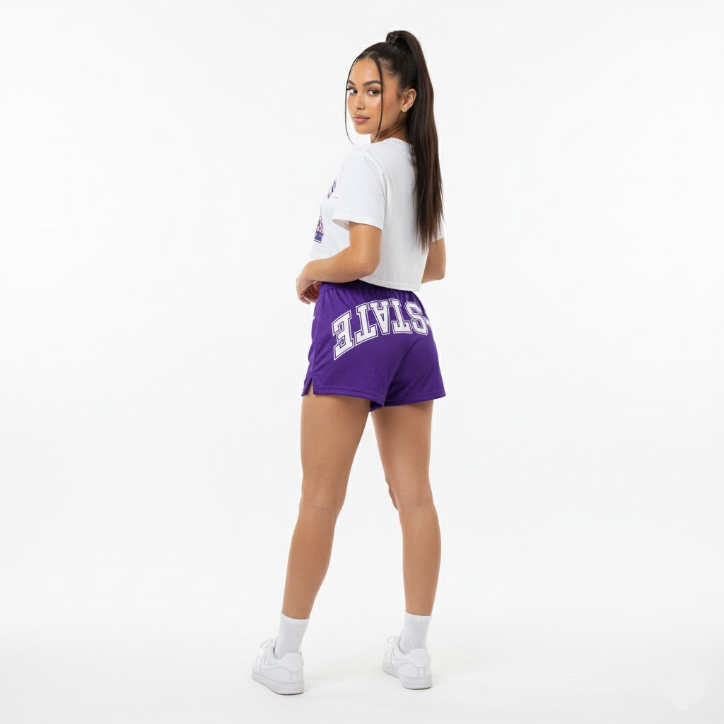UPSIDE Kansas State Mesh Shorts | Women - AVBL MRKT (3)