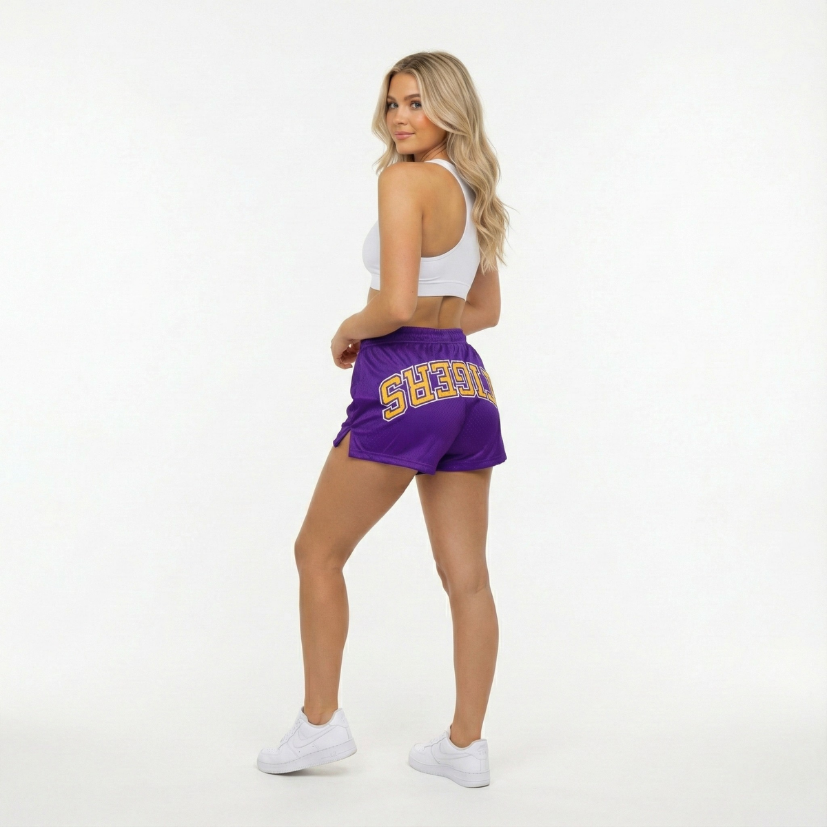 UPSIDE LSU Mesh Shorts | Women - AVBL MRKT (3)