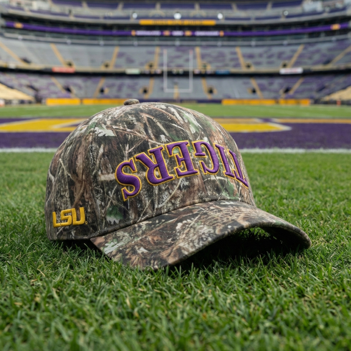 UPSIDE LSU Tigers Camo Hat - AVBL MRKT (3)