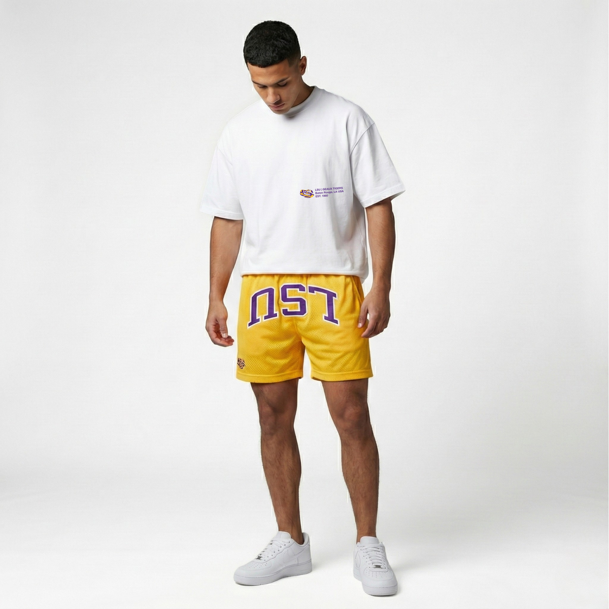 UPSIDE LSU Tigers Mesh Shorts - AVBL MRKT (2)