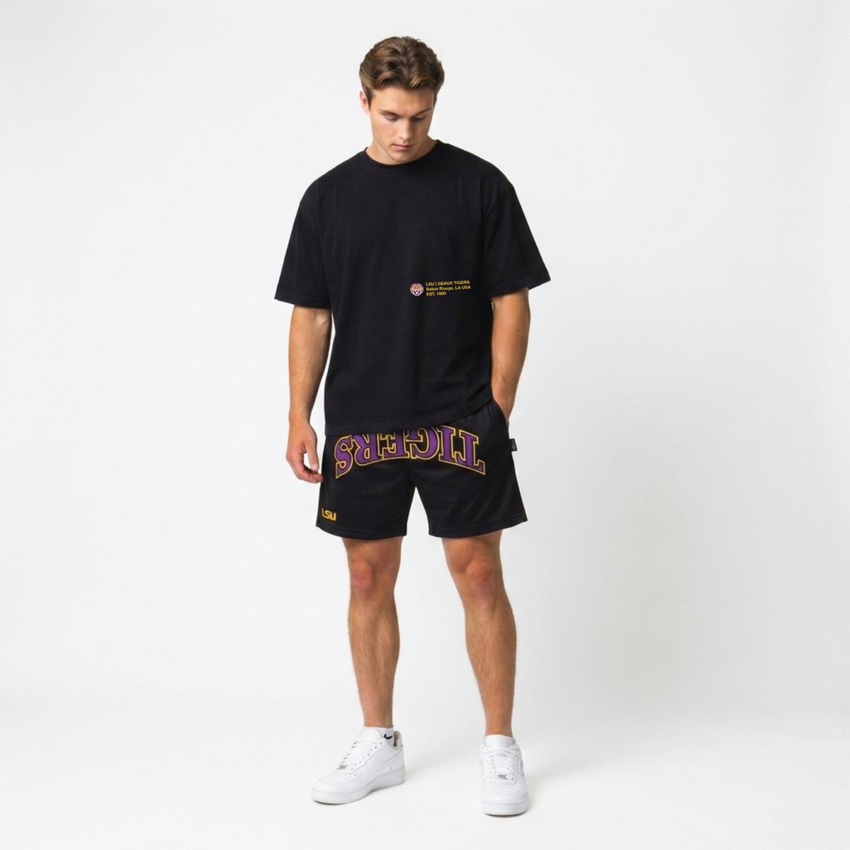 UPSIDE LSU Tigers Mesh Shorts - AVBL MRKT (2)