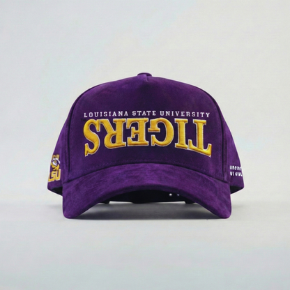 UPSIDE LSU Tigers Suede Hat - AVBL MRKT (1)