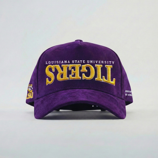 UPSIDE LSU Tigers Suede Hat - AVBL MRKT (1)