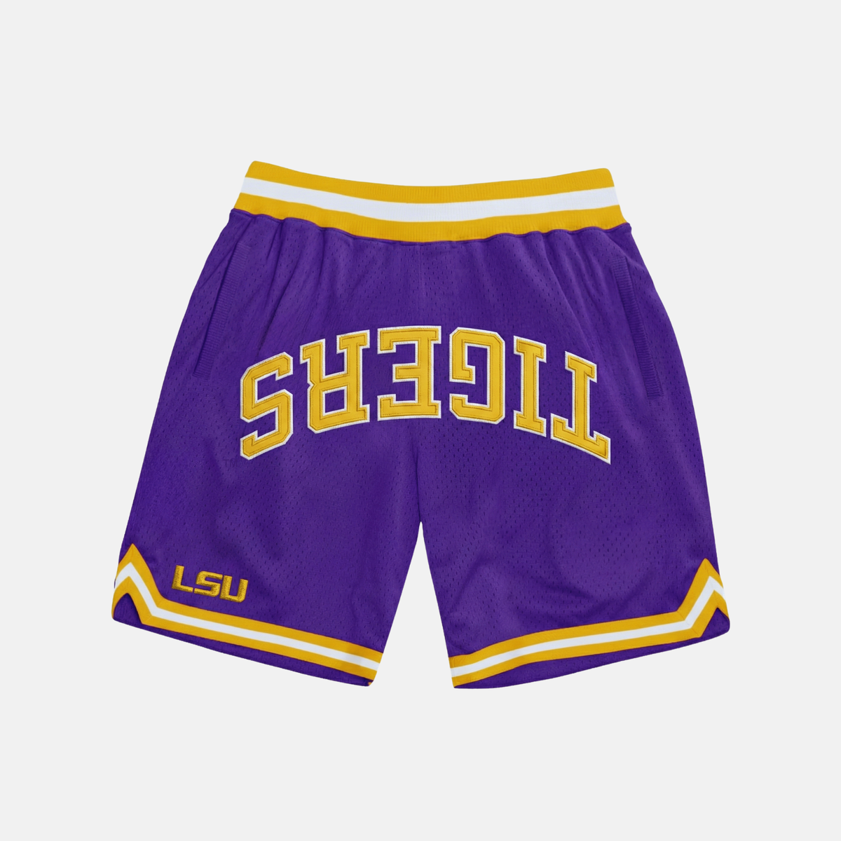 UPSIDE LSU Varsity Mesh Shorts - AVBL MRKT (1)