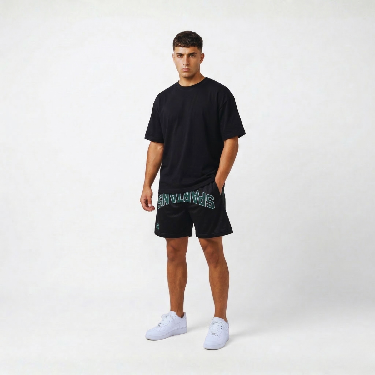 UPSIDE Michigan State Spartans Mesh Shorts - AVBL MRKT (2)