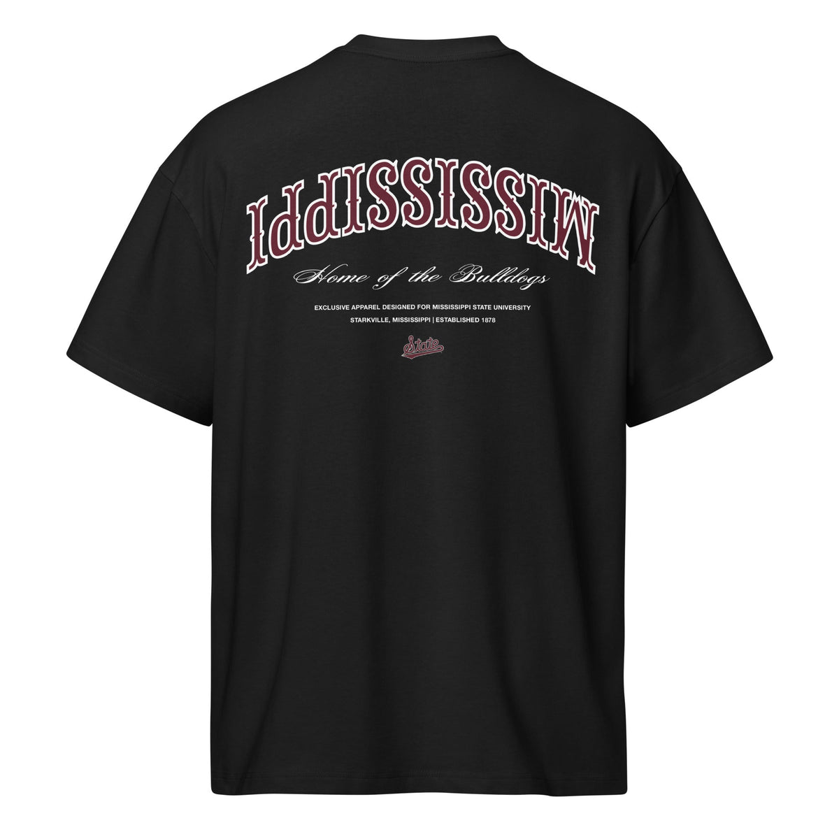 UPSIDE Mississippi State Essentials Oversized Tee - AVBL MRKT (1)