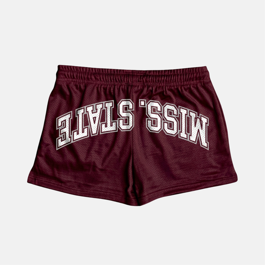 UPSIDE Mississippi State Mesh Shorts | Women - AVBL MRKT (1)