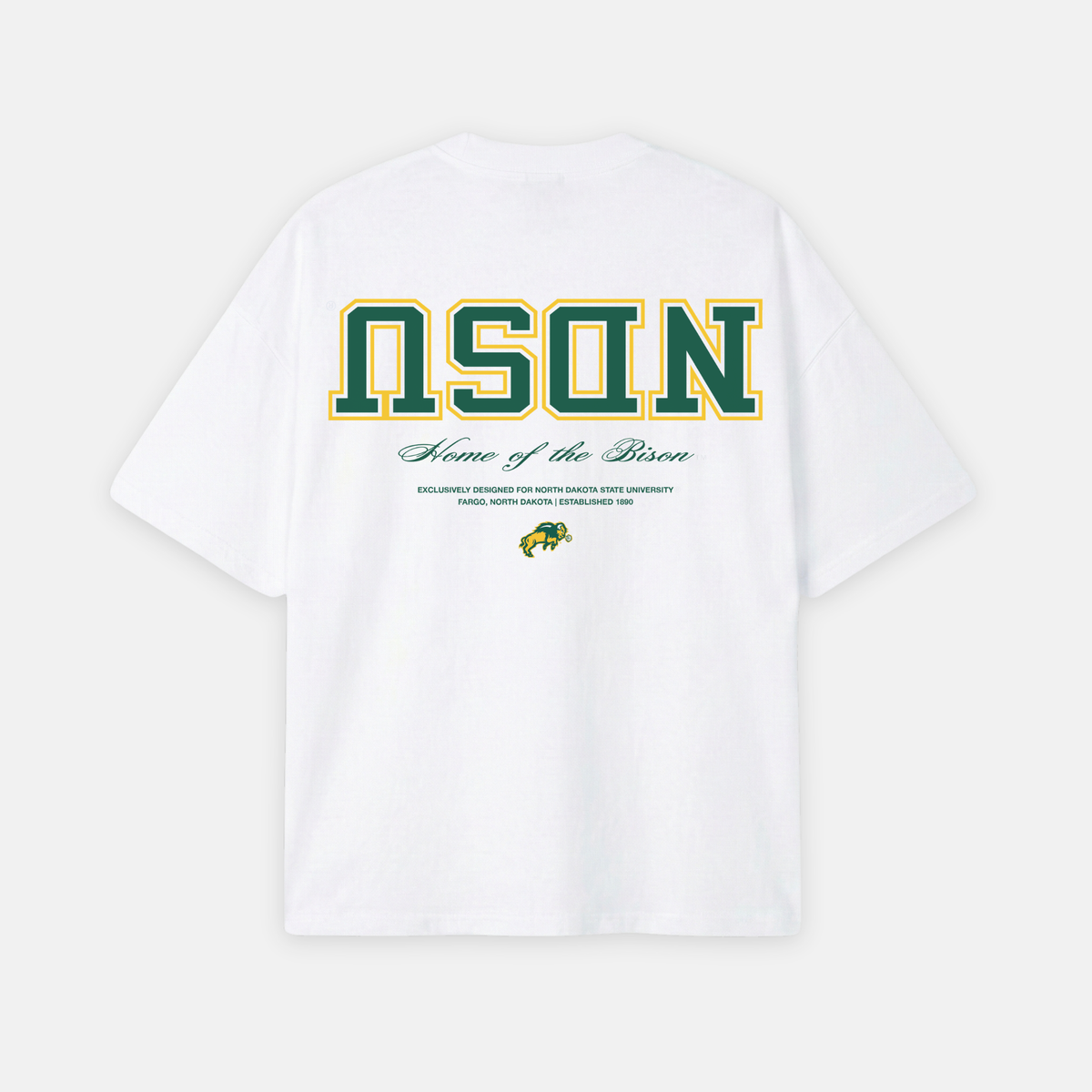 UPSIDE NDSU Bison Essentials Oversized Tee - AVBL MRKT (1)