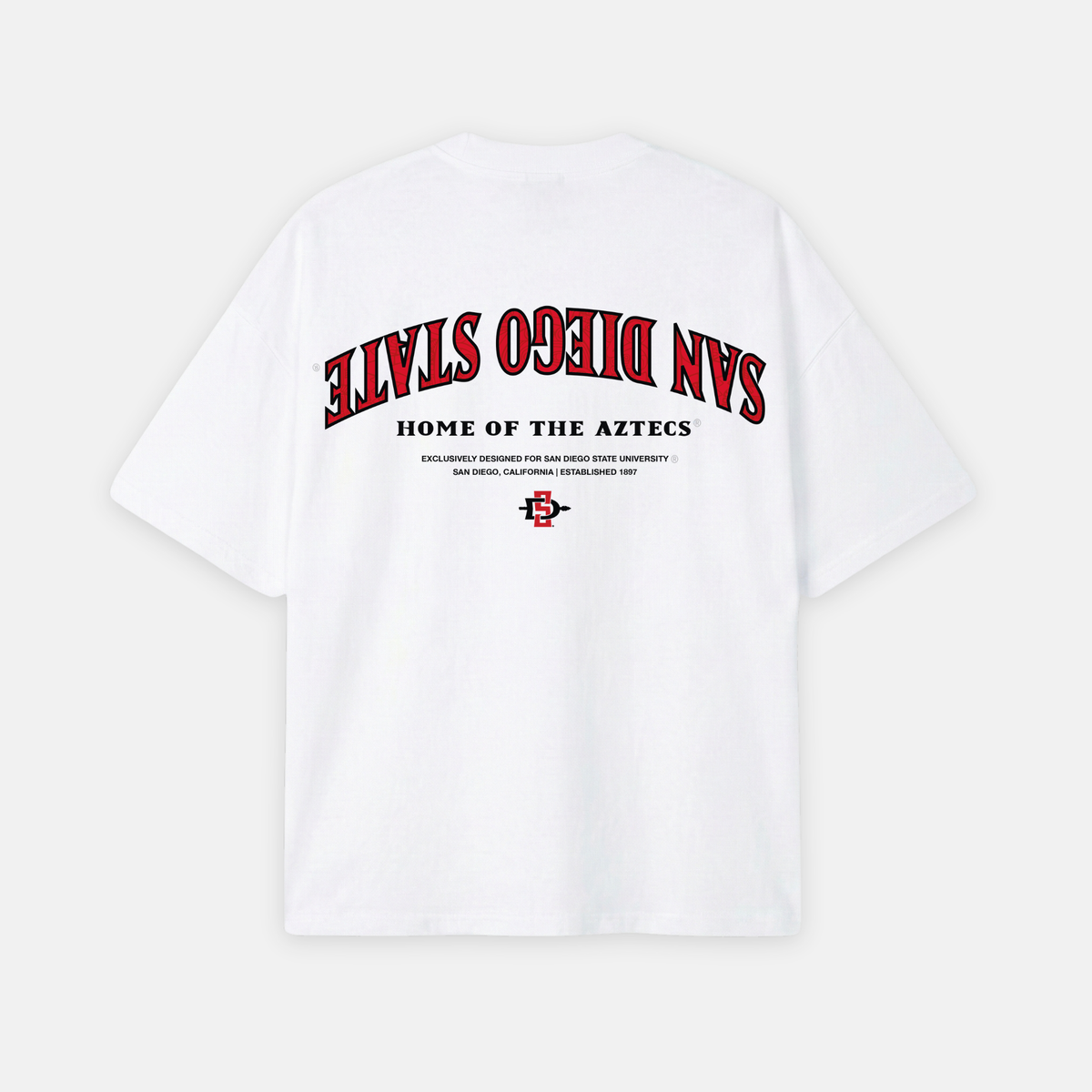 UPSIDE San Diego State Essentials Oversized Tee - AVBL MRKT (1)