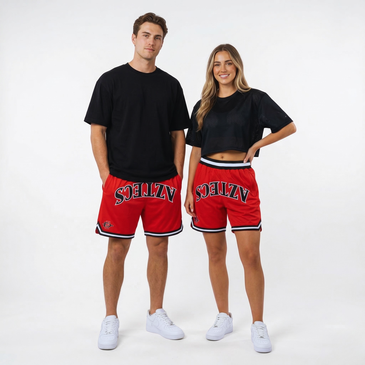 UPSIDE San Diego State Varsity Mesh Shorts - AVBL MRKT (2)