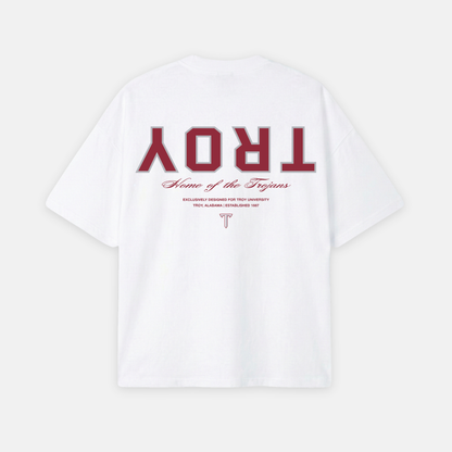 UPSIDE Troy Trojans Essentials Oversized Tee - AVBL MRKT (1)