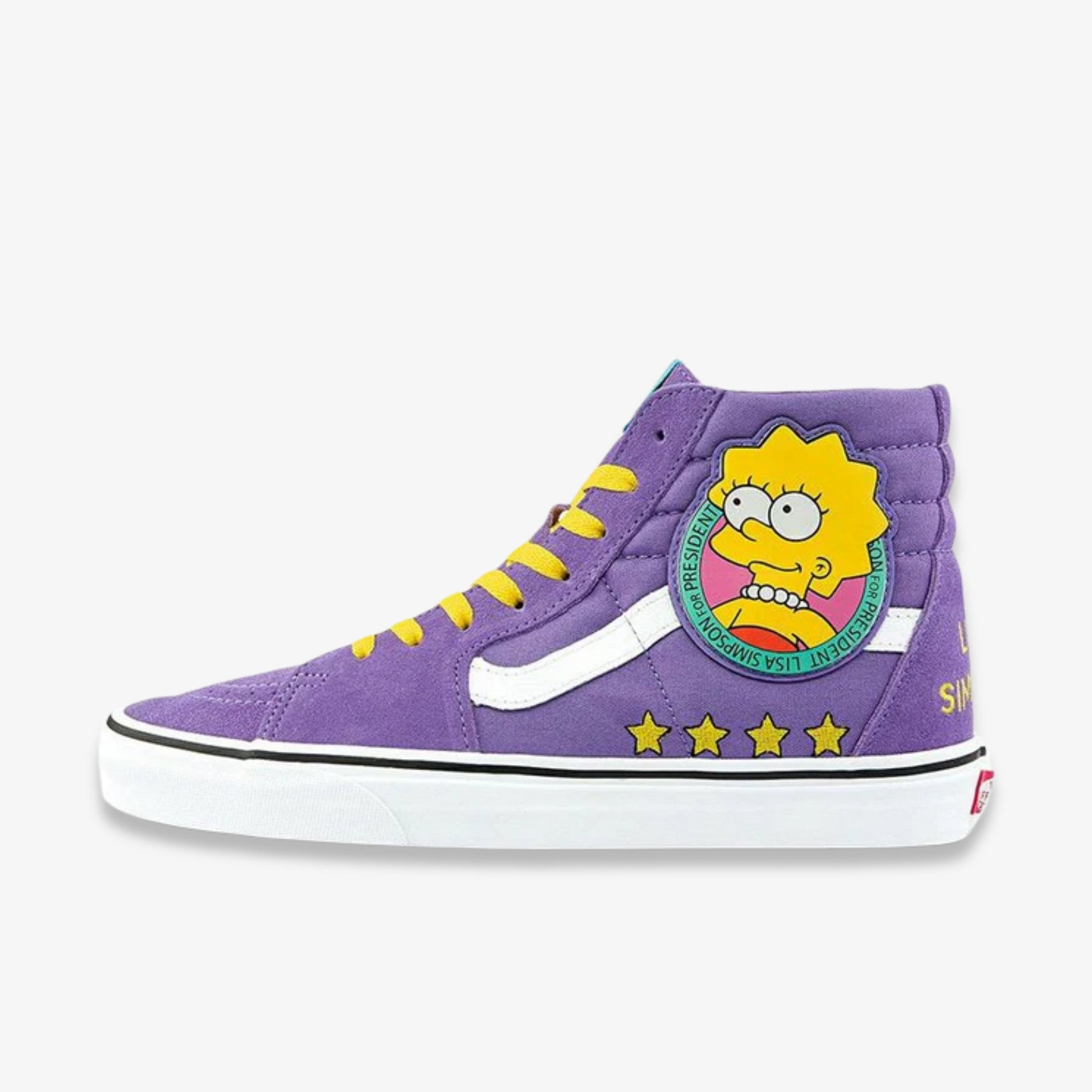 Vans SK8 Hi x The Simpson 'Lisa 4 Prez' (2020) [VN0A4BV617G] Athletic Casual Fashion Skateboarding Sneakers for Unisex Adult Mens - AVBL MRKT (2)