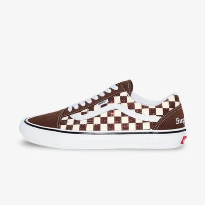 Vans Skate Old Skool x Supreme x Swarovski 'Brown Crystals' (2022) [VN0A5KRXBRO] Athletic Casual Fashion Skateboarding Sports Sneakers for Unisex Adult Mens - AVBL MRKT (2)