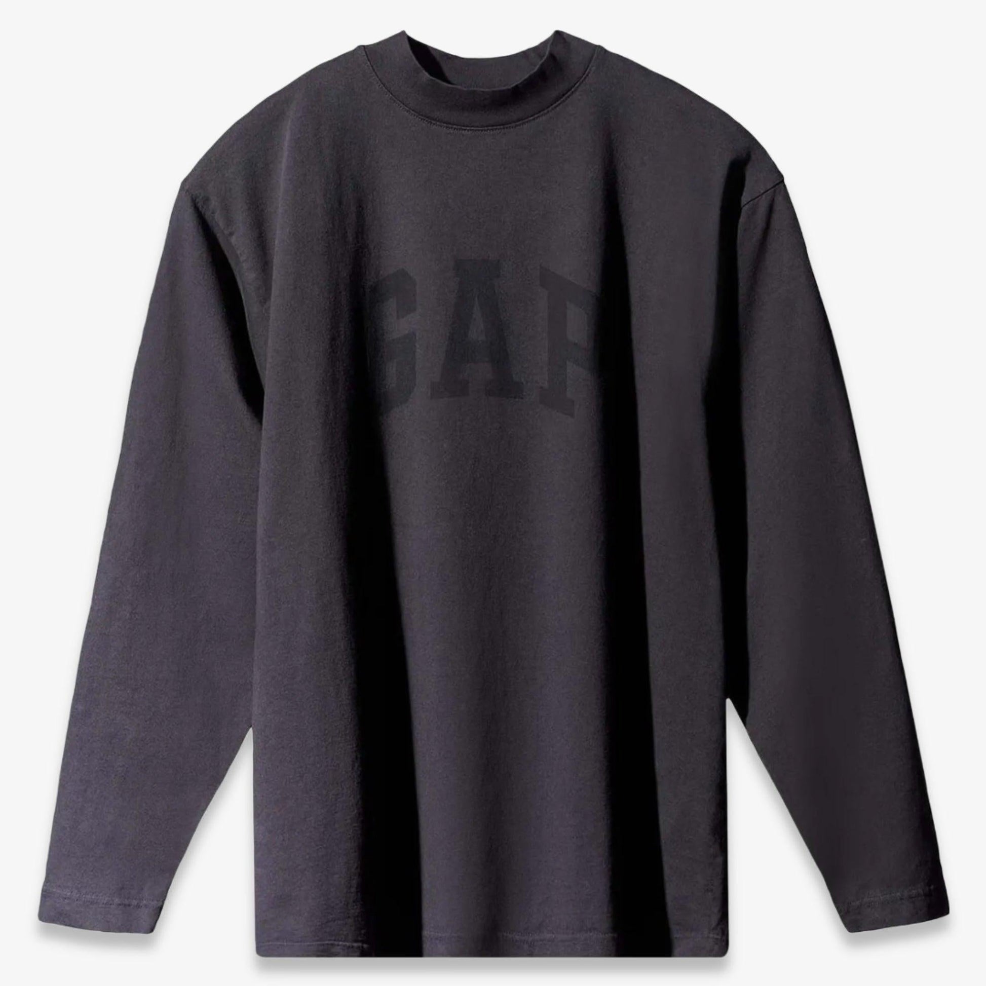 Yeezy x Gap Engineered by Balenciaga L/S Long Sleeve Tee 'Dove' Black (SS22) [10A-DOVE-LS-TE258BLK25] Casual Fashion T-Shirt Top for Unisex Adult Mens Hypebeast - AVBL MRKT (1)
