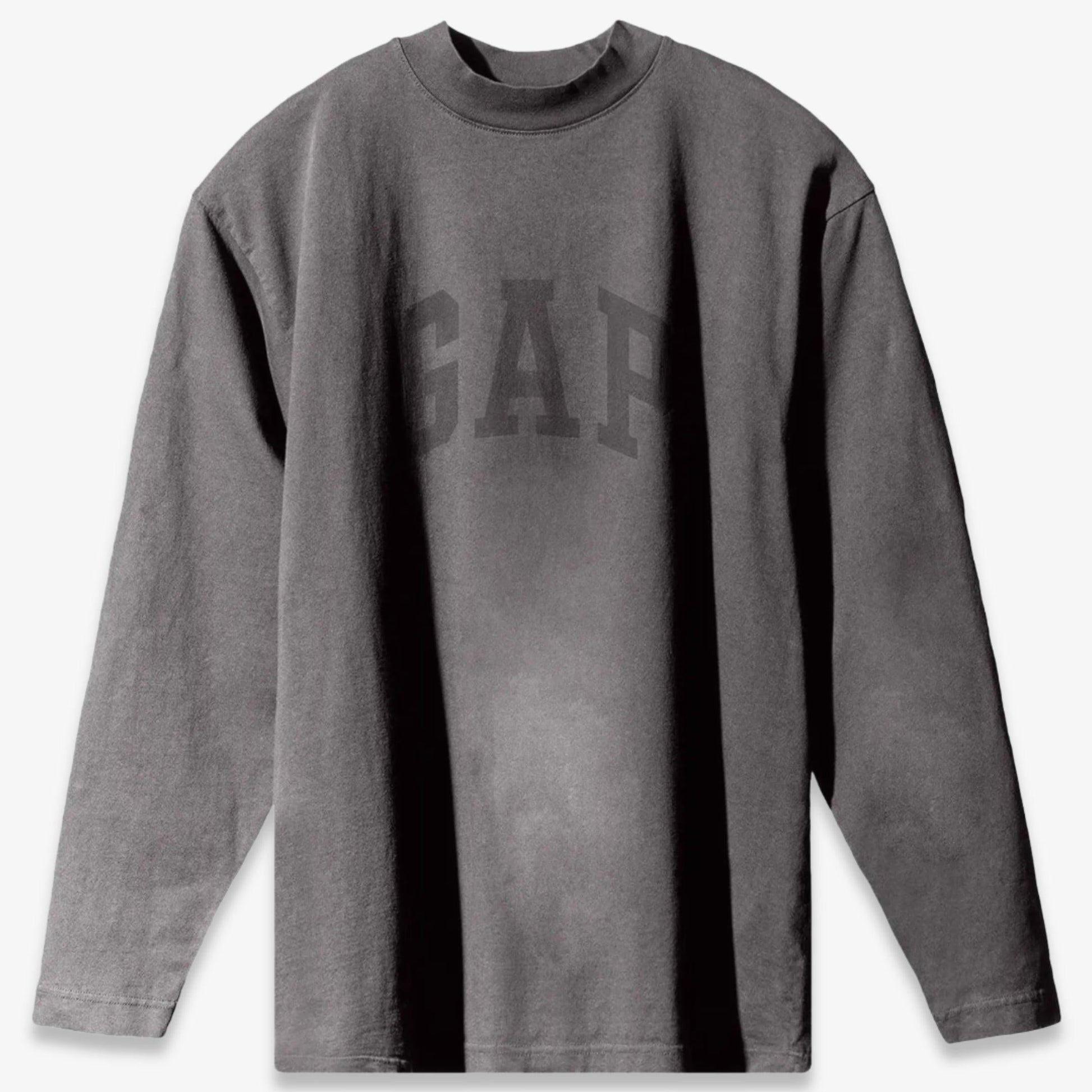 Yeezy x Gap Engineered by Balenciaga L/S Long Sleeve Tee 'Dove' Dark Grey (SS22) [10A-DOVE-LS-TE269DKGR1] Casual Fashion T-Shirt Top for Unisex Adult Mens Hypebeast - AVBL MRKT (1)