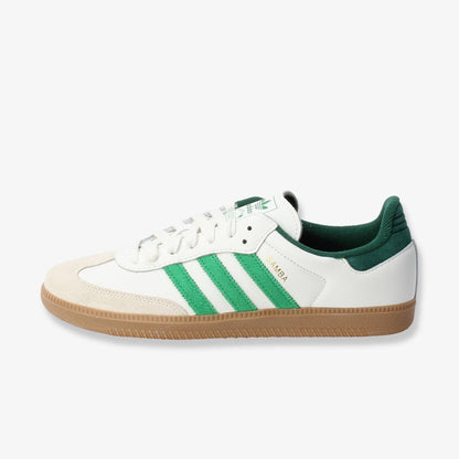 adidas Samba OG 'Core White / Collegiate Green' (2025) [JI3202] Athletic Casual Fashion Sneakers in Core White / Green / Collegiate Green for Unisex Adult Mens - AVBL MRKT (2)