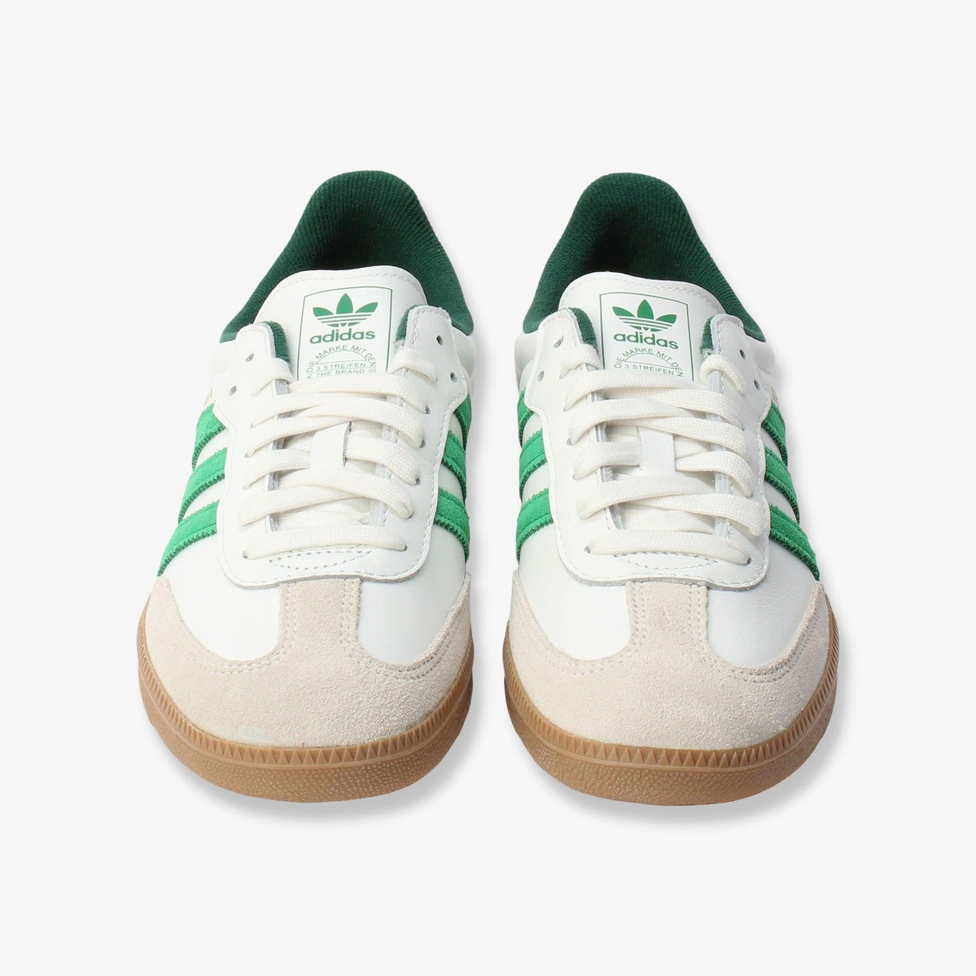 adidas Samba OG 'Core White / Collegiate Green' (2025) [JI3202] Athletic Casual Fashion Sneakers in Core White / Green / Collegiate Green for Unisex Adult Mens - AVBL MRKT (5)