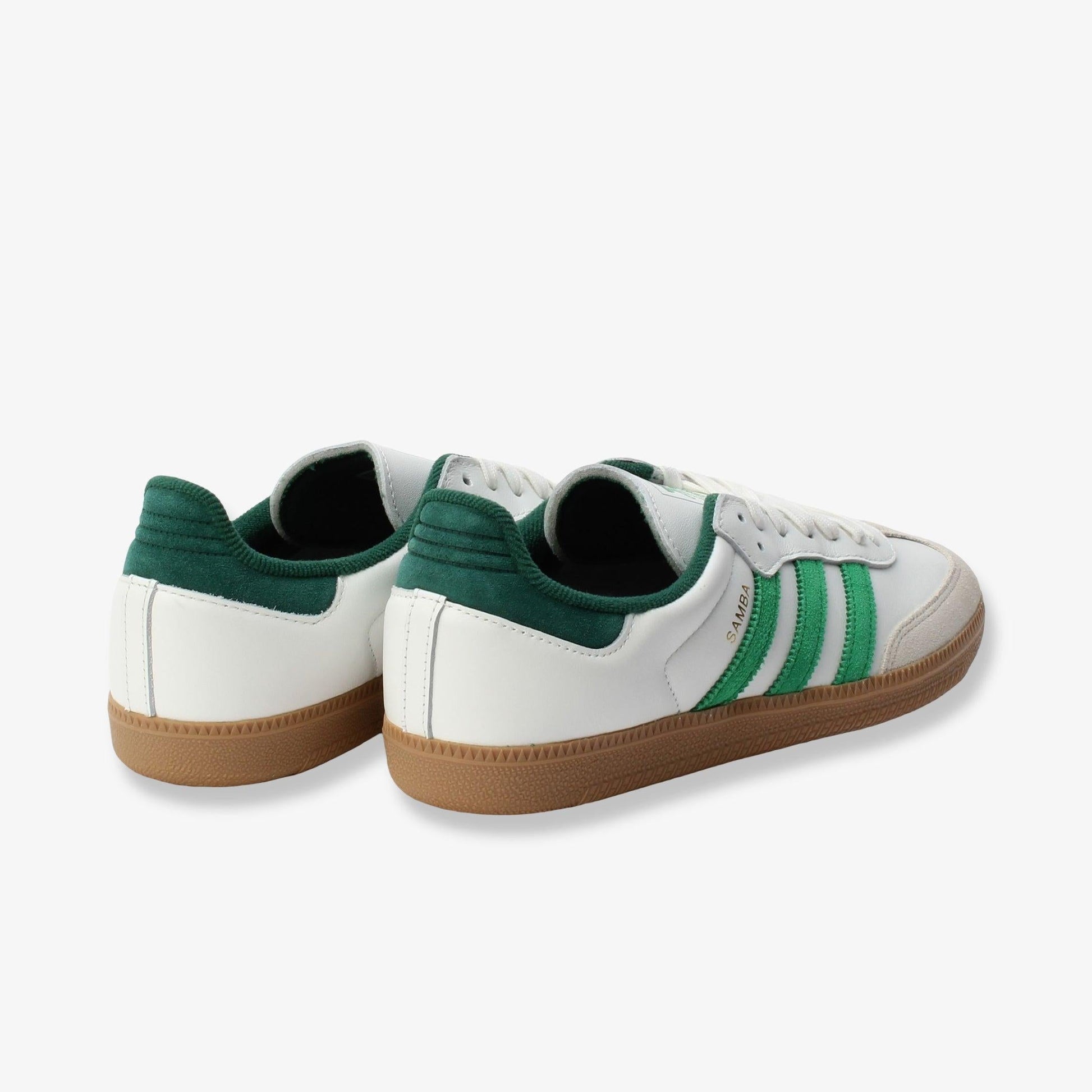 adidas Samba OG 'Core White / Collegiate Green' (2025) [JI3202] Athletic Casual Fashion Sneakers in Core White / Green / Collegiate Green for Unisex Adult Mens - AVBL MRKT (6)