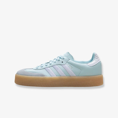 adidas Sambae 'Almost Blue / Silver Metallic' (2024) (Womens) [ID0435] Athletic Casual Fashion Sneakers in Almost Blue / Cloud White / Silver Metallic for Unisex Adult Female Ladies Girls WMNS - AVBL MRKT (2)