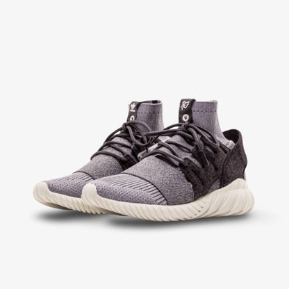 adidas Tubular Doom PK x Kith x Ronnie Fieg 'Just Us' (2016) [AQ3913] Athletic Casual Fashion Running Sports Sneakers in Medium Grey / Dark Grey / Cloud White for Unisex Adult Mens - AVBL MRKT (1)