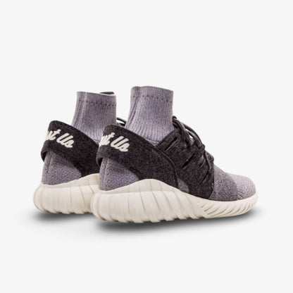 adidas Tubular Doom PK x Kith x Ronnie Fieg 'Just Us' (2016) [AQ3913] Athletic Casual Fashion Running Sports Sneakers in Medium Grey / Dark Grey / Cloud White for Unisex Adult Mens - AVBL MRKT (4)